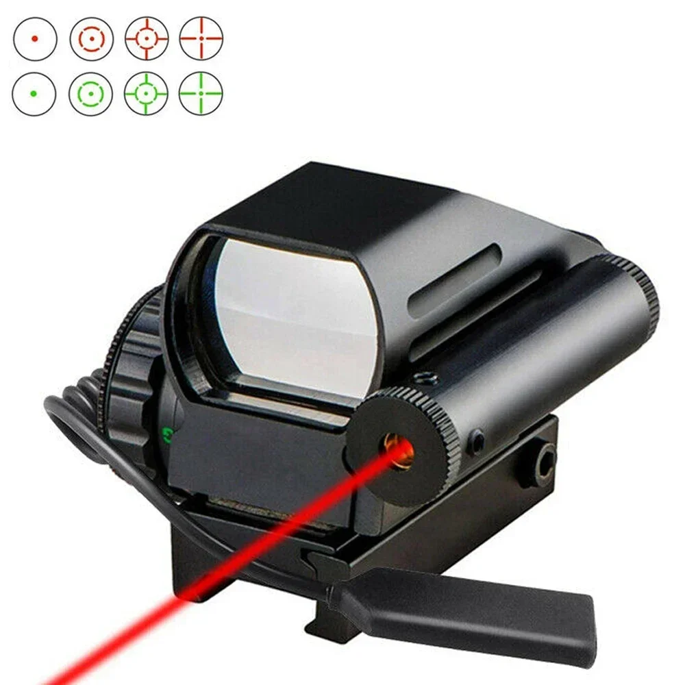 

MAGORUI Tacticall Holographic Red/Green Reflex Scope & Laser Sight combo 4 Reticles 20mm