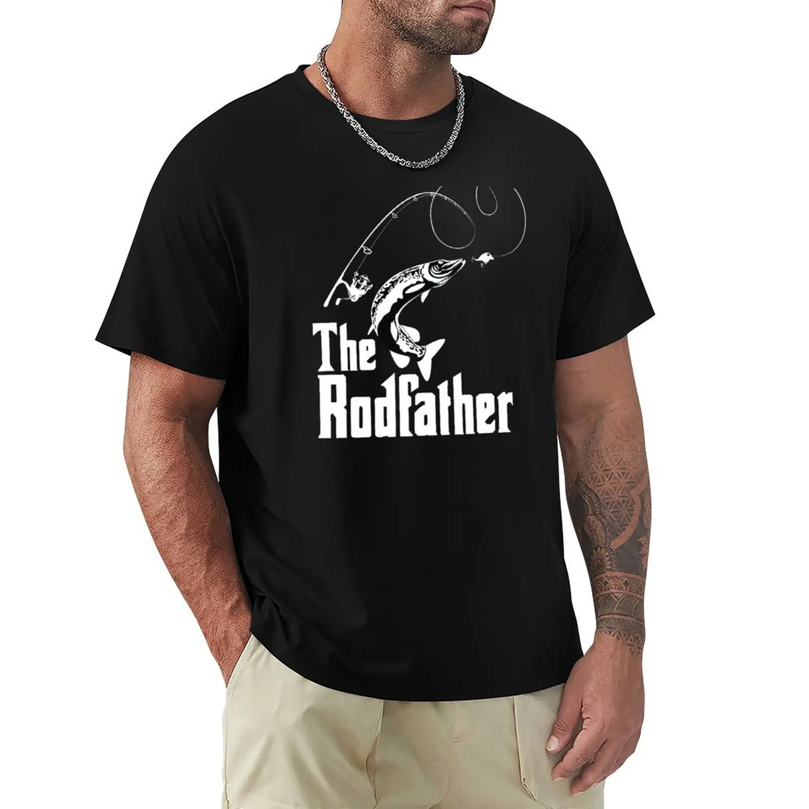 The Rodfather Fishing T Shirt T-Shirt t shirt custom print T-Shirt
