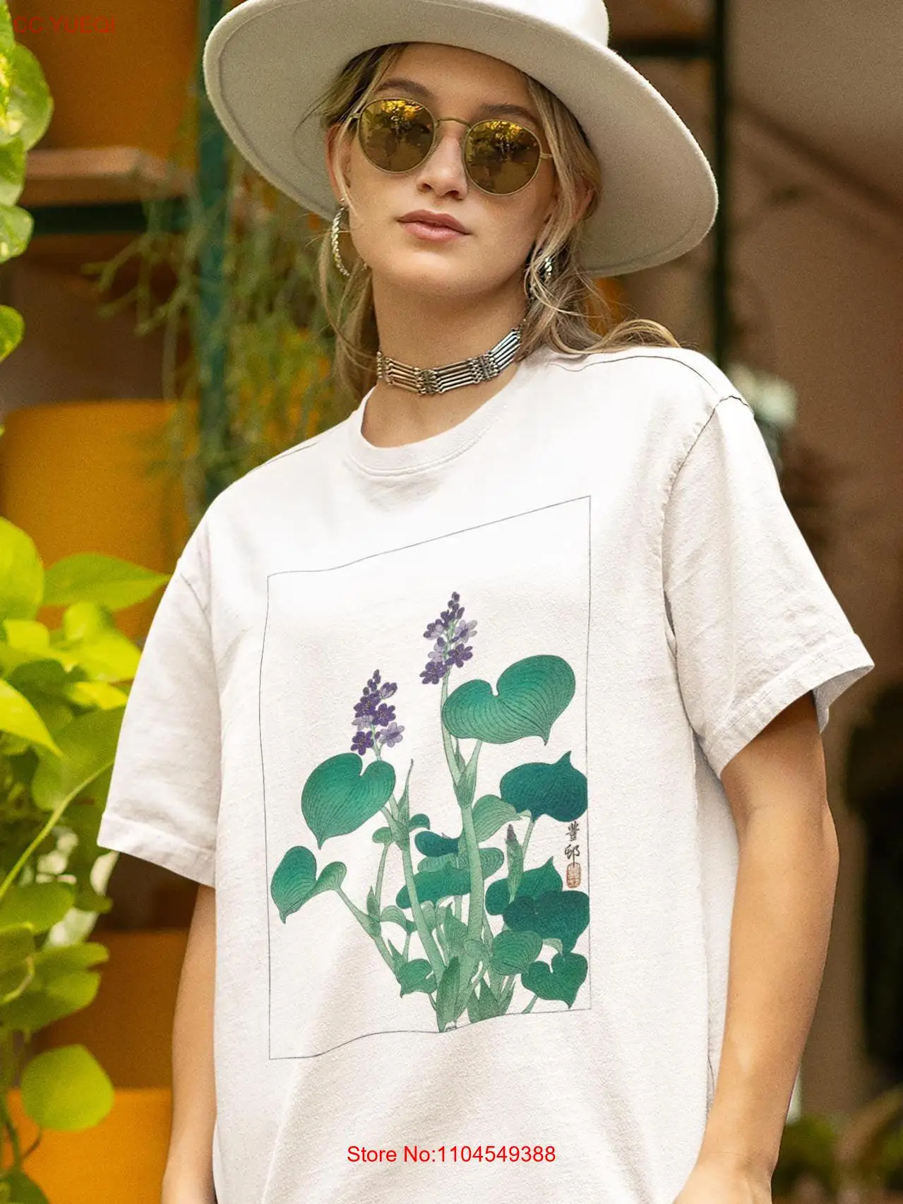 

Футболка OVERSIZED с японским цветком ириса, винтажная футболка с заниженными плечами и цветочным принтом Ohara Koson, ботаническая футболка с длинными или короткими рукавами