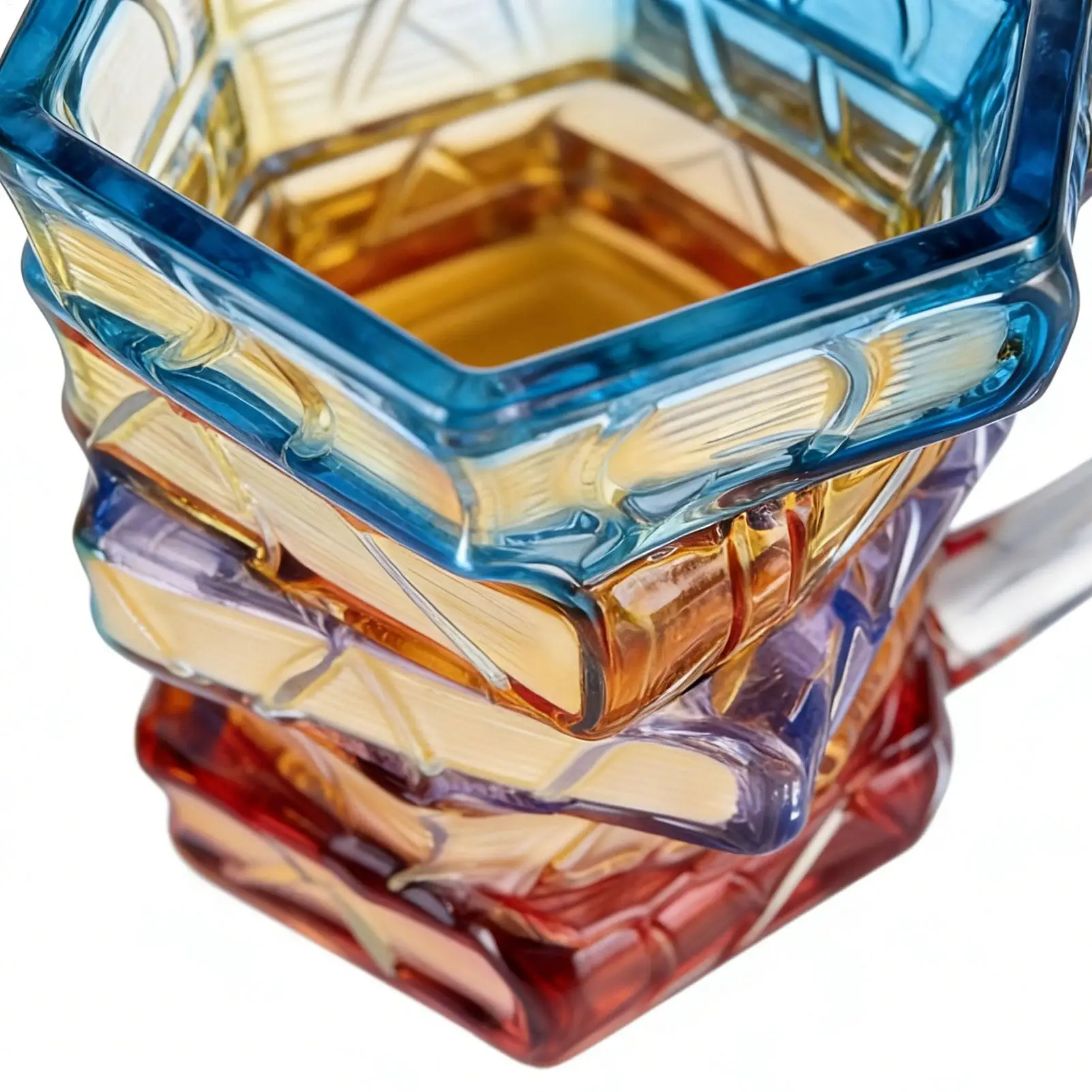 

Эстетические кружки, 350 мл, стеклянные, красочные, в форме книги, новинка, декор стола, кофейные кружки для кемпинга, рыбалки, вода, костра, чай