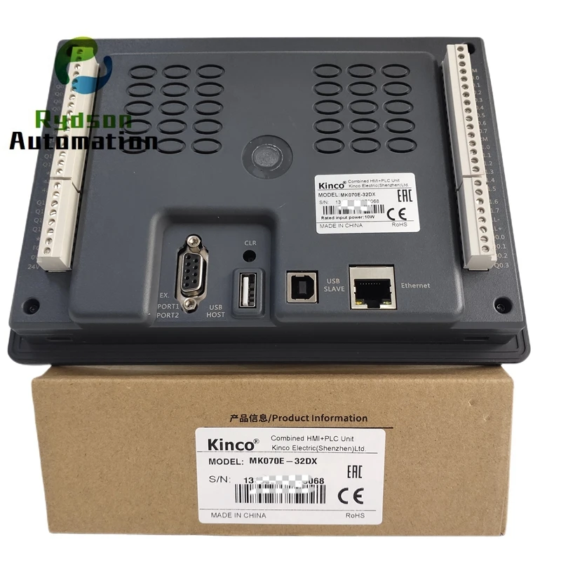 Kinco Automation Series Freescale Industrial CPU Touch Screen, HMI + PLC, 700MHz, 7 ", MK070E-33DT, MK070E-32DX, Velocidade do Relógio