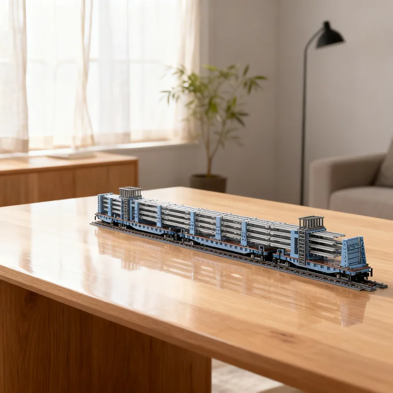 

4709 деталей MOC: Сварные рельсы, вагоны, городские поезда — конструктор для самостоятельной сборки. Креативный коллекционный подарок для взрослых, премиум-класса, для демонстрации и декора.