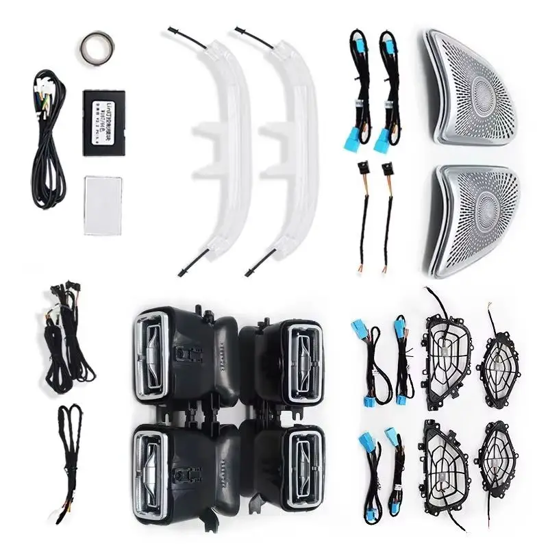 Ambient Light A/C Air Outlet Audio Speaker Cover Loudspeaker Trim Tweeter Midrange For Mercedes Benz GLE  W167 C167