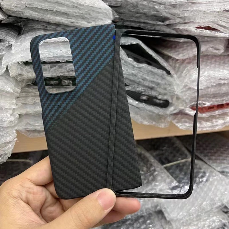 

New Genuine Aramid Fiber Carbon For OPPO Find N Folding Phone For OPPO Findn Ultra-thin Camera Back Shell Skin CASE Cover