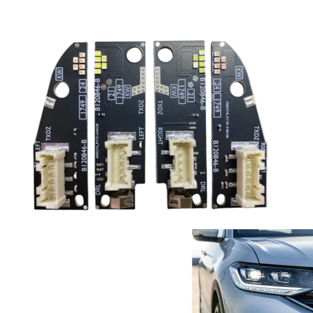 Brightly White DRL 2GM.998.478 Board B120845-B For 2020 VW T-CROSS Tcross LED Headlight Turn Signal Module B120846-B 2GM.998.479