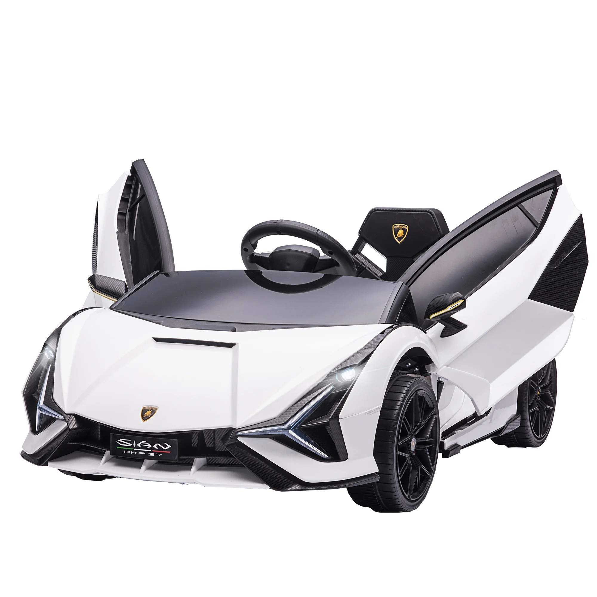 HOMCOM Coche Eléctrico para Niños de +3 Años Lamborghini SIAN Coche de Batería 12V con Mando a Distancia Apertura de… — oferta en AliExpress