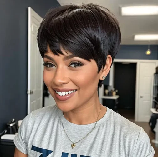 

Лучшее качество, доступный короткий парик боб, человеческие волосы 613, блондинка в стиле кефали с челкой, машинка для стрижки пикси, изготовленная для черного цвета