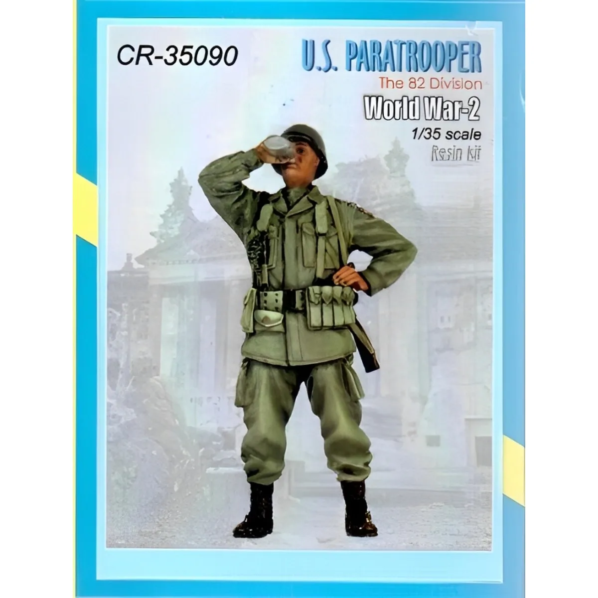 

1/35 resin figure unpainted model kit, military theme, American paratrooper, unassembled and unpainted GK MODEL