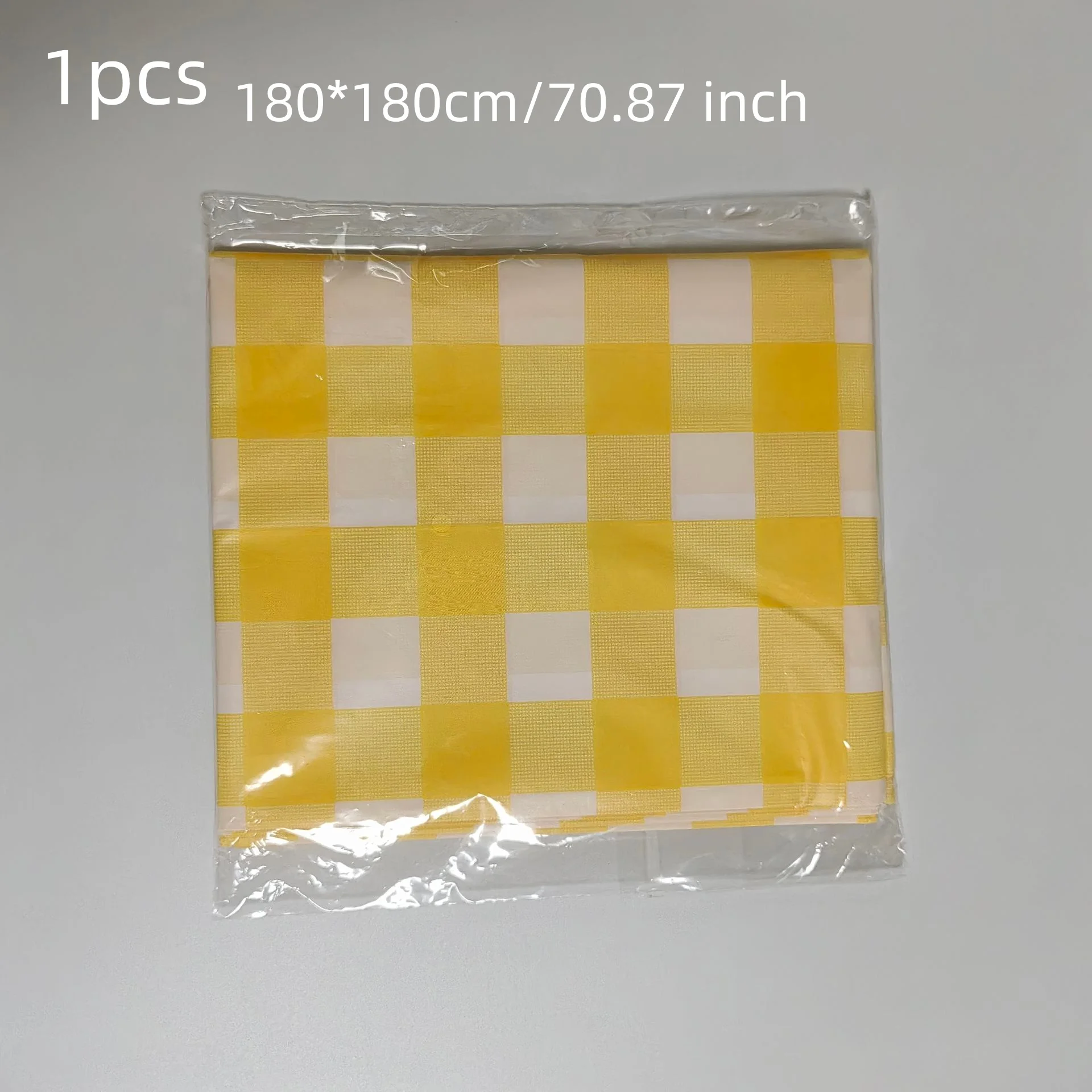 1Pc Disposable Camping Mat Outdoor Foldable Picnic Tablecloth Waterproof Moisture-proof Plaid Picnic Tablecloth Camping Supplies
