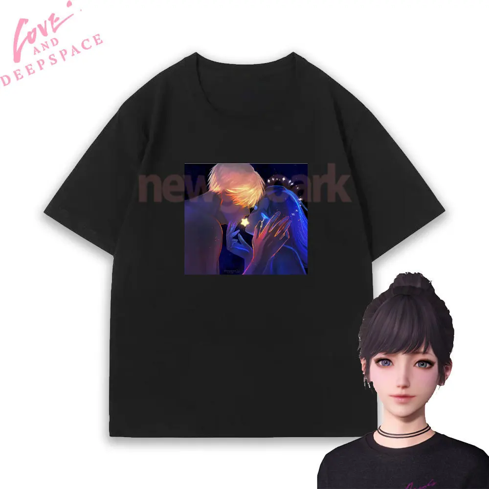 

Футболки с рисунком «Любовь и глубокое пространство и MC», романтическая футболка с игрой отаме, женские хлопковые футболки с короткими рукавами и рисунком аниме для подруг