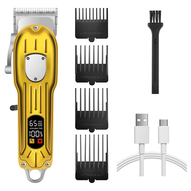 WAIKIL 2023 Electric Hair Trimmer Cordless Shaver Trimmer Male Barber Hair Clipper Machine For Men Rechargeable USB