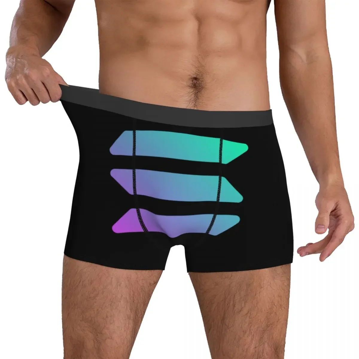 Caleçon Boxer pour Homme, Culotte Solana, Sous-Vêtements Respirants, Cadeau pour Petit Ami