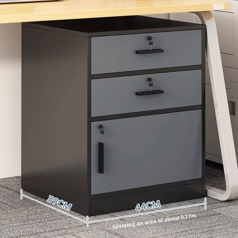 

Запираемый шкаф для хранения документов для офиса и дома, мобильный деревянный сундук с 2 ящиками и ключом безопасности, компактный приставной столик для спальни