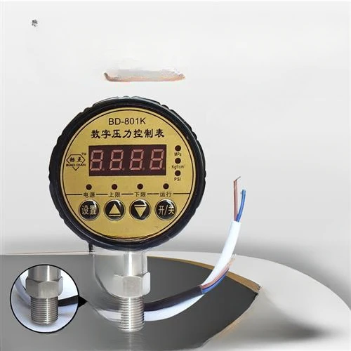 Digital pressure gauge control gauge Pressure pressure gauge Digital display shockproof electric contact water pump switch BD80