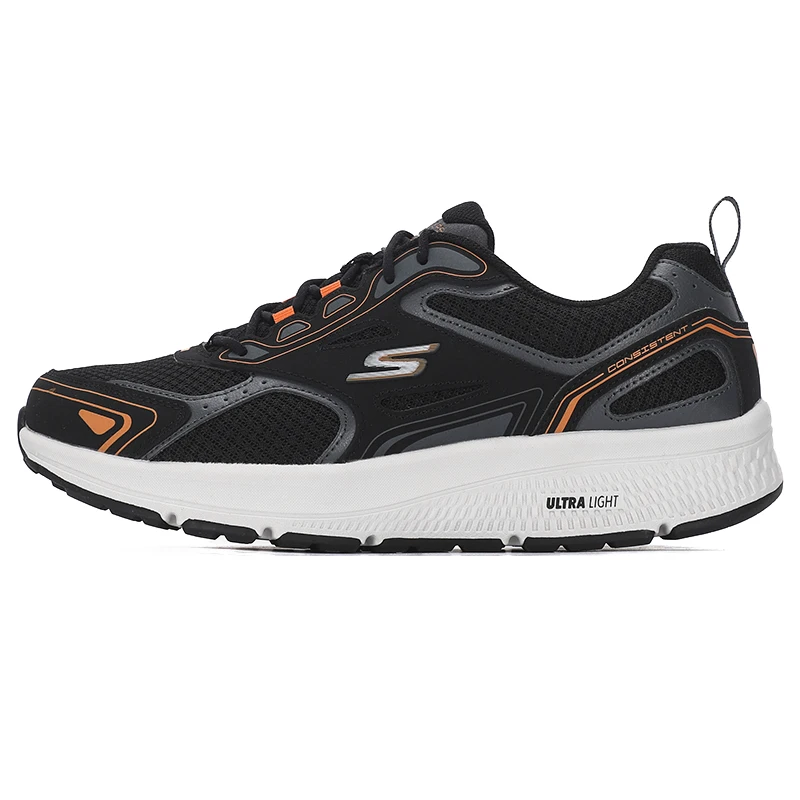 

Skechers Men's Walking Shoes, Simple and Stylish Sneakers, Breathable Running Shoes, Wear-Resistant, Shock-Absorbing Casual Shoes 220034-Bkor
