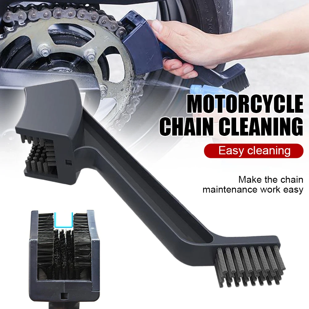 

Bike Chain Cleaner Bicycle Motorcycle Chain Cleaning Brush Dual Heads Cycling Cleaning Kit Chain Maintenance Tool Accessories