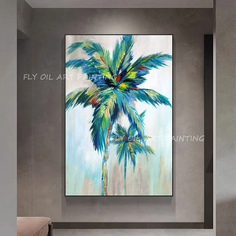 

Green Leaf Landscape Artwork picture handmade Oil Painting On Canvas Paintings Picture Wall Art Cuadros Home Room Decor