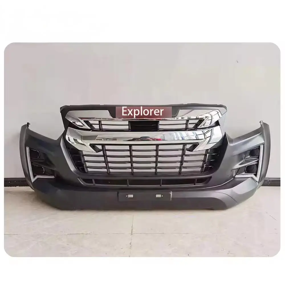 

Factory New ABS Front Body Kit Standard Size Upgrade for 2020-2022 and New 2016-2019 BLACK Isuzu Dmax Front Bumper
