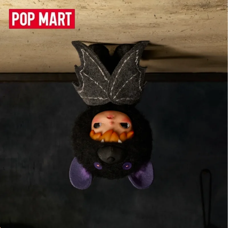 Image of POP MART Hirono After Dark Serie Plüschpuppen-Anhänger Blindbox-Spielzeug Kawaii Anime Actionfigur Überraschungs-Mystery-Box Puppen Geschenk