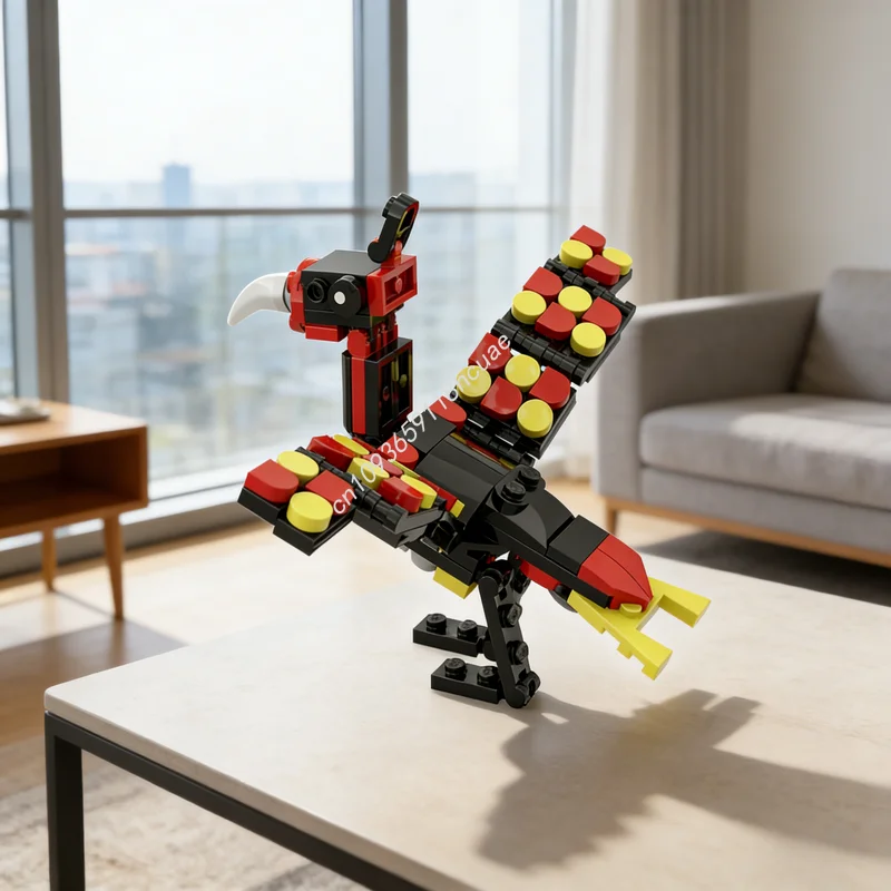117 Piezas MOC Creator 3 en 1, Bloques de Construcción de Modelo de Pájaro de Fantasía, Regalos de Navidad, Juguete de Construcción, Idea de Bricolaje, Ladrillo Educativo Creativo