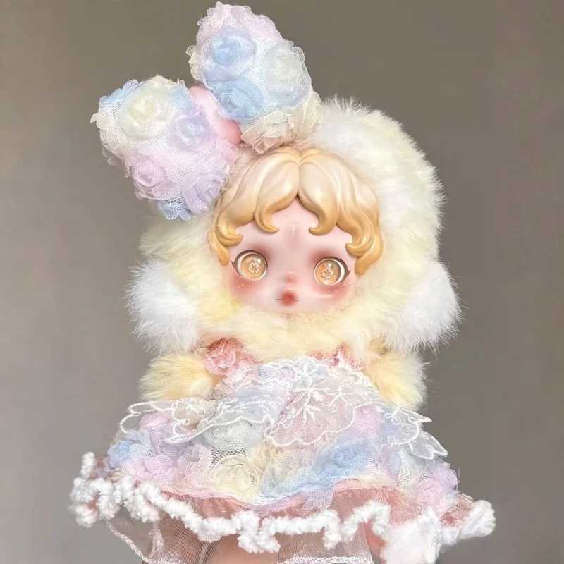 

For SKULLPANDA Labubu 3.0 Doll Clothes Numerous Flowers Dress Skirt Set For Skull Panda Doll Clothing Accessories