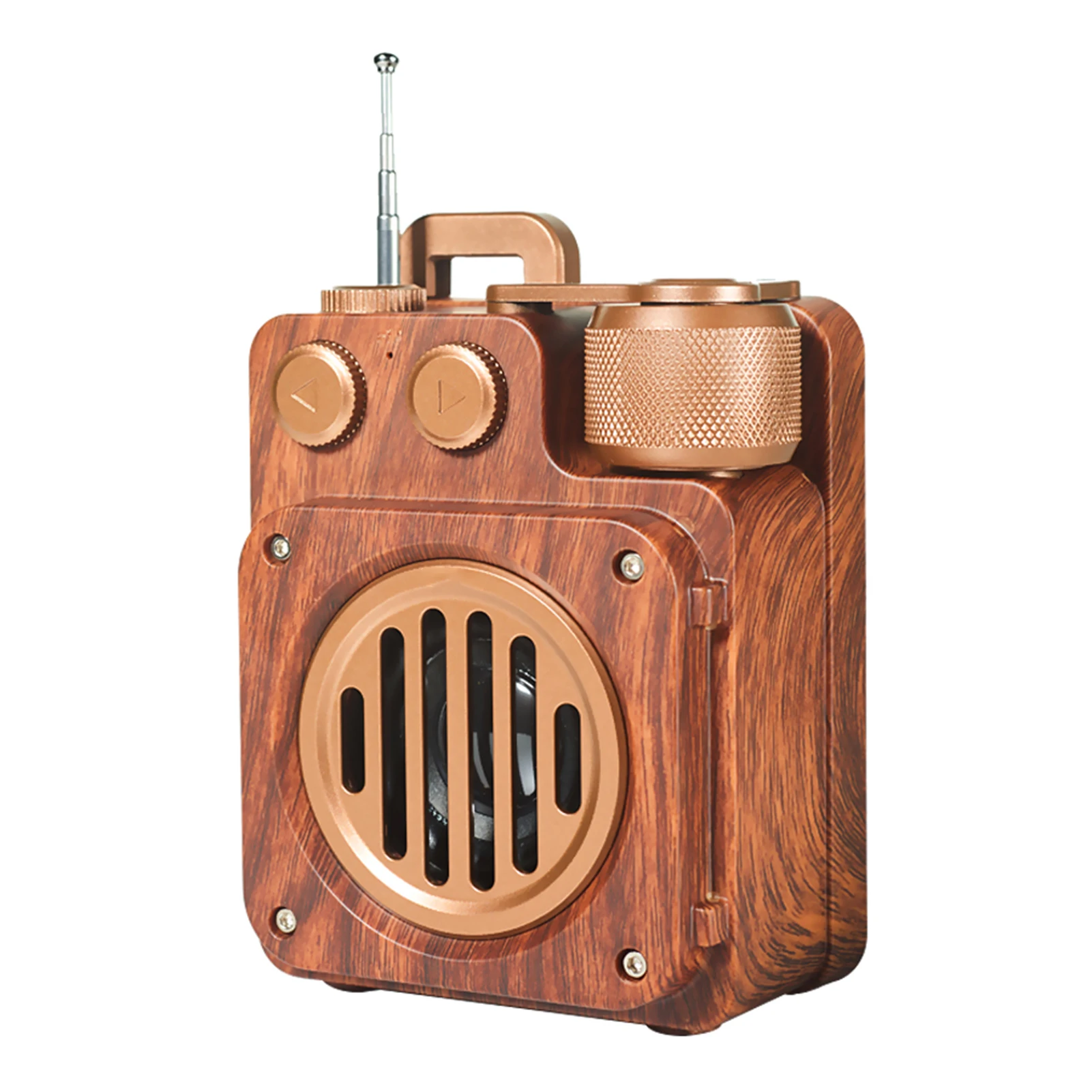 Unique Retro Radio Blue-Tooth Speaker Portable Wireless Vintage Speaker Old Fashion Style For Kitchen Desk Bedroom Office