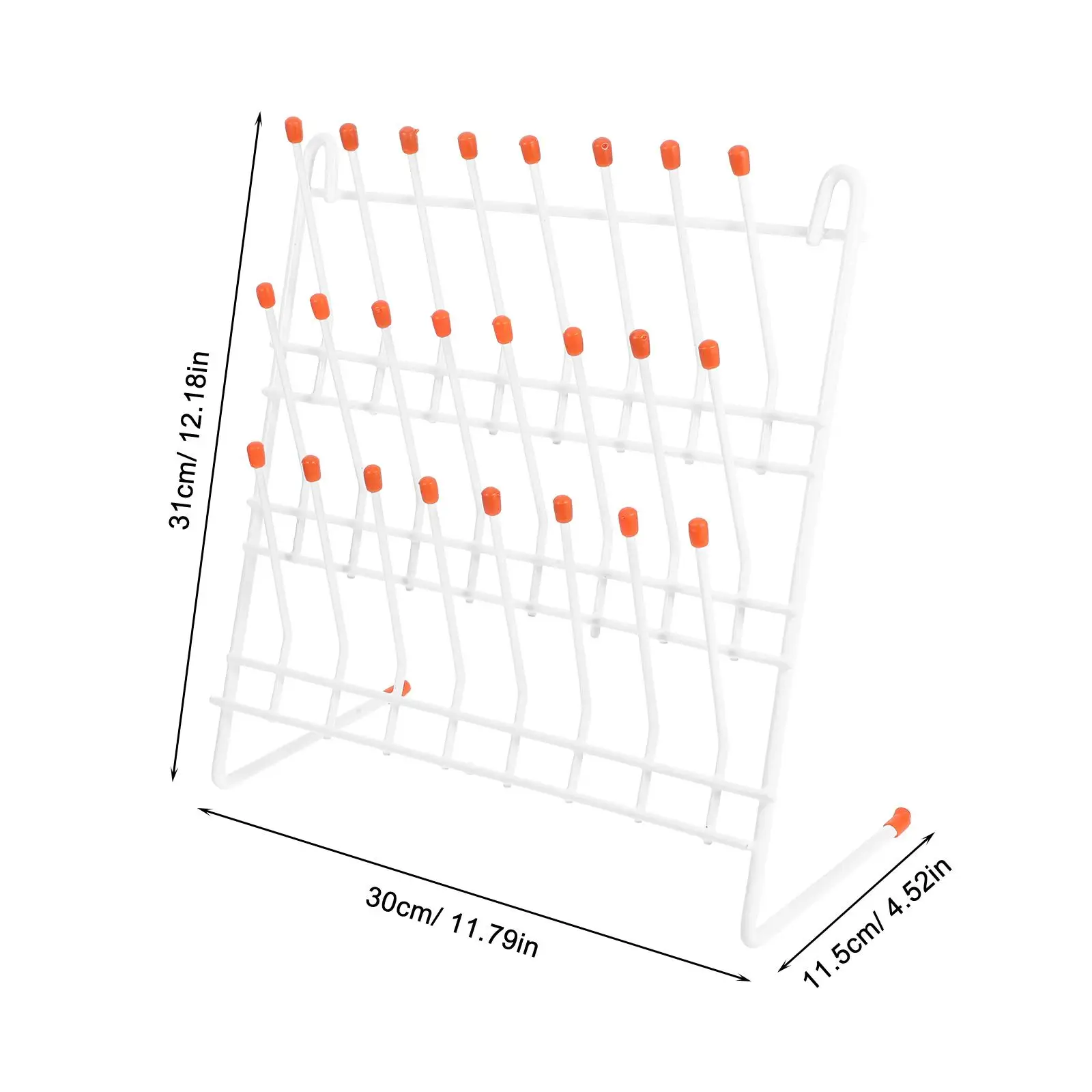 Laboratory Drain Rack Test Tube Stand for Drying Beaker Holder Peg Iron Dryer Machine