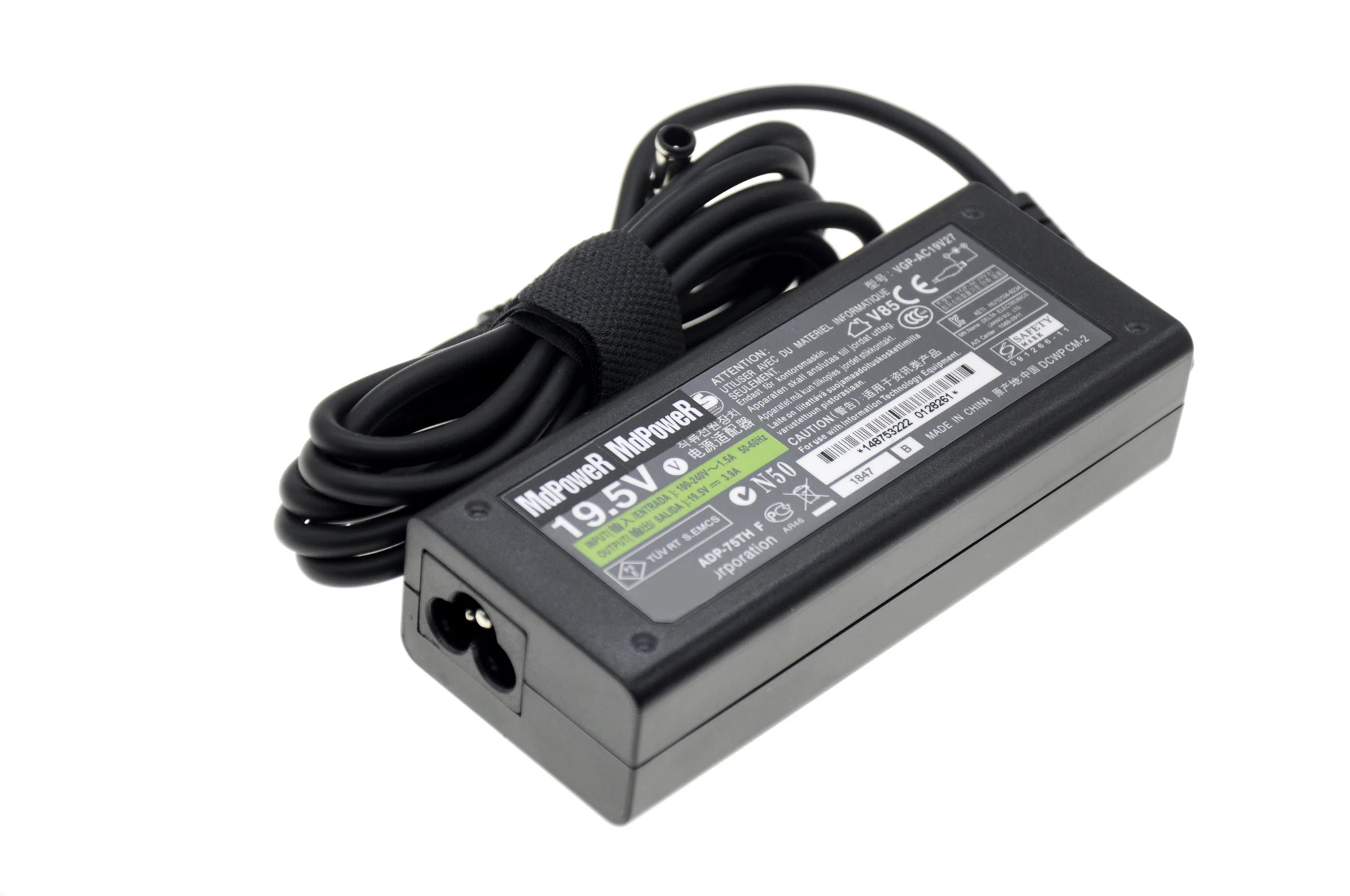 Original For SONY VAIO 19.5V 3.9A 75W VGP-AC19V27/ V62 / V37/ V33 / V20 / V19 laptop supply power AC adapter charger