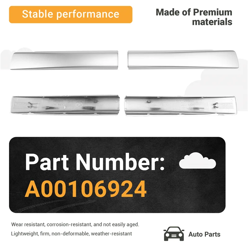 B43C For BAIC Shenbao X65 Car Front And Rear Luggage Rack Trim Covers Luggage Rack End Cover Decorative Strip A00106924