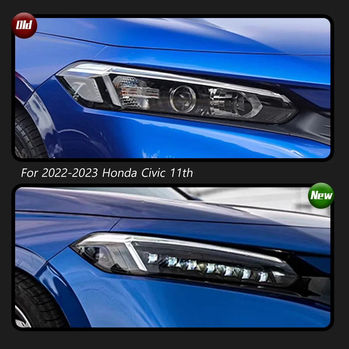 

TYPY Car Styling For Honda CIvic Headlight 11th 2022-2023 LED Projector Lens Headlamp Turn Signal DRL Start up Dynamic