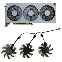 75MM 4PIN Double roller balls DIY FD7010H12S FD8015H12S Cooling Fan AMD RX RADEON VII GPU FAN For XFX ASUS MSI RX RADEON VII Fan