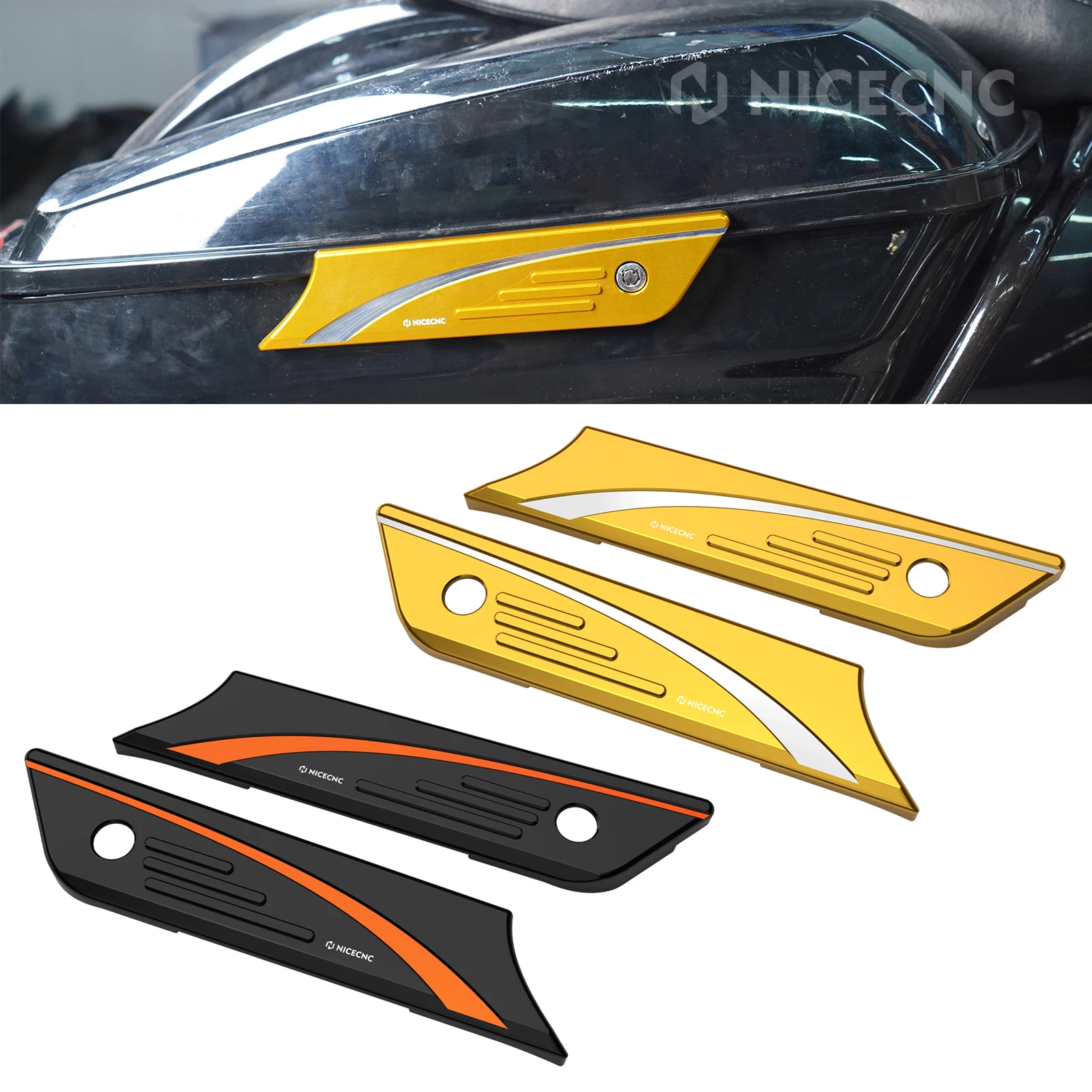 

For 15-23 Harley Street Glide Special Road King/Police Ultra Limited/Low CVO Limited Road Electra Glide Saddlebag Faceplate