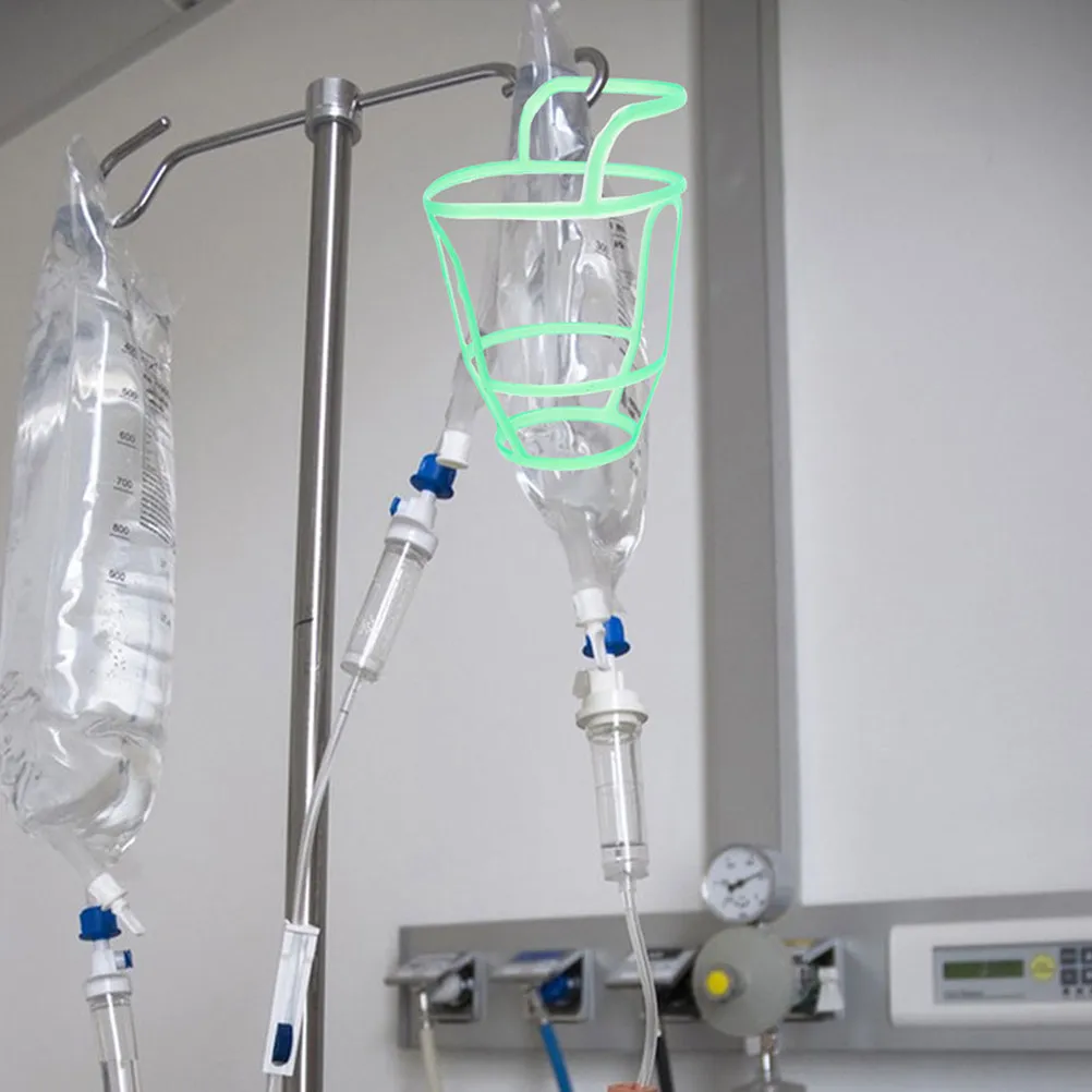 20Pcs Infusion Bottle Net Clinic Saline Drip Bottle Holder Portable Plastic Reusable Cover Transparent Window Easy Clean