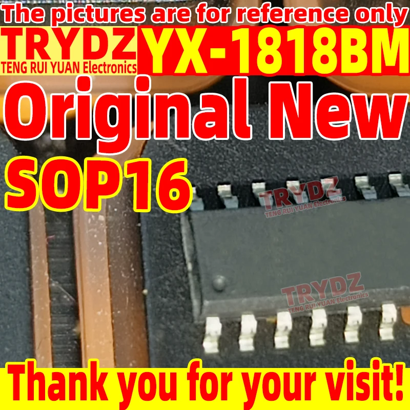 20-3pcs Original New YX-1818BM SOP16 DC motor driver IC chip dual channel forward and reverse 1.8A transistor
