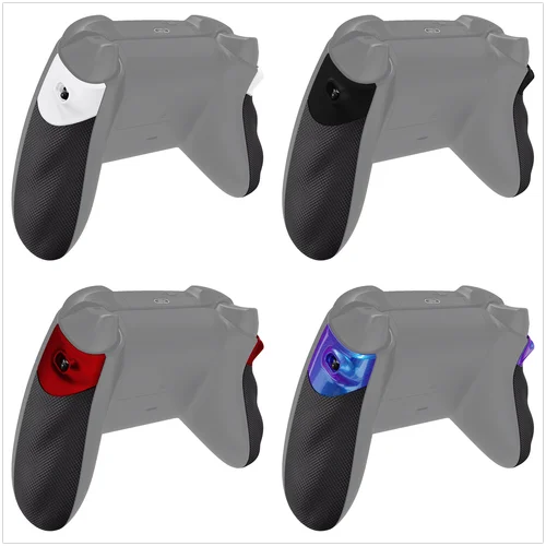 Imagen 1 del producto eXtremeRate FLEXOR Kit de tope de gatillo de empuñaduras de rieles laterales de goma para controlador inalámbrico Xbox Core, empuñaduras de tope de gatillo