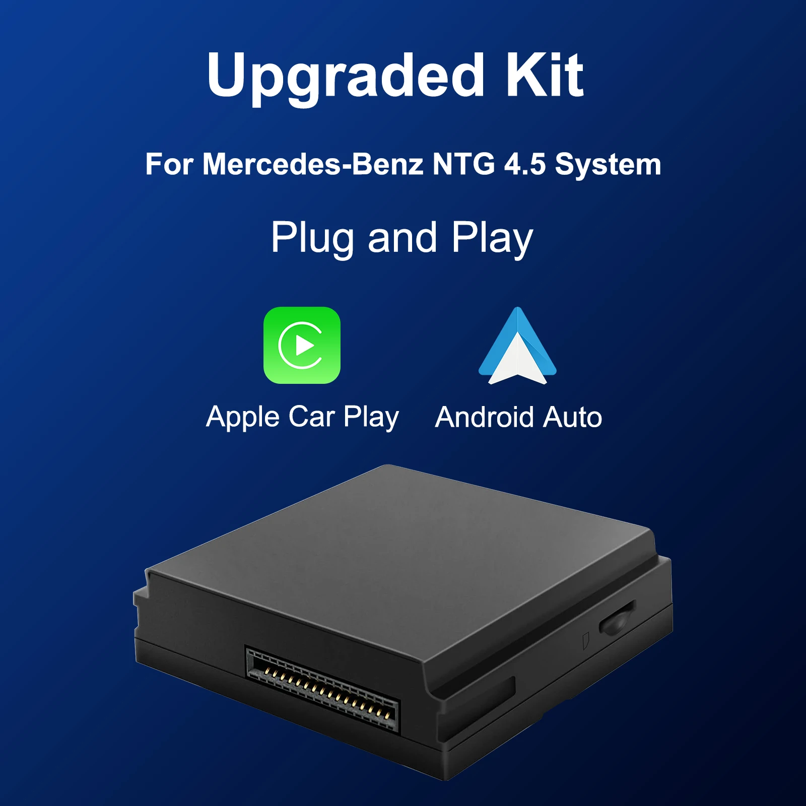 Screen Upgrade Decoder Box Wireless CarPlay Android auto Retrofit Kit for Mercedes Benz A/B/C/E/CLA/GLK/ML/SLD NTG 4.5 System