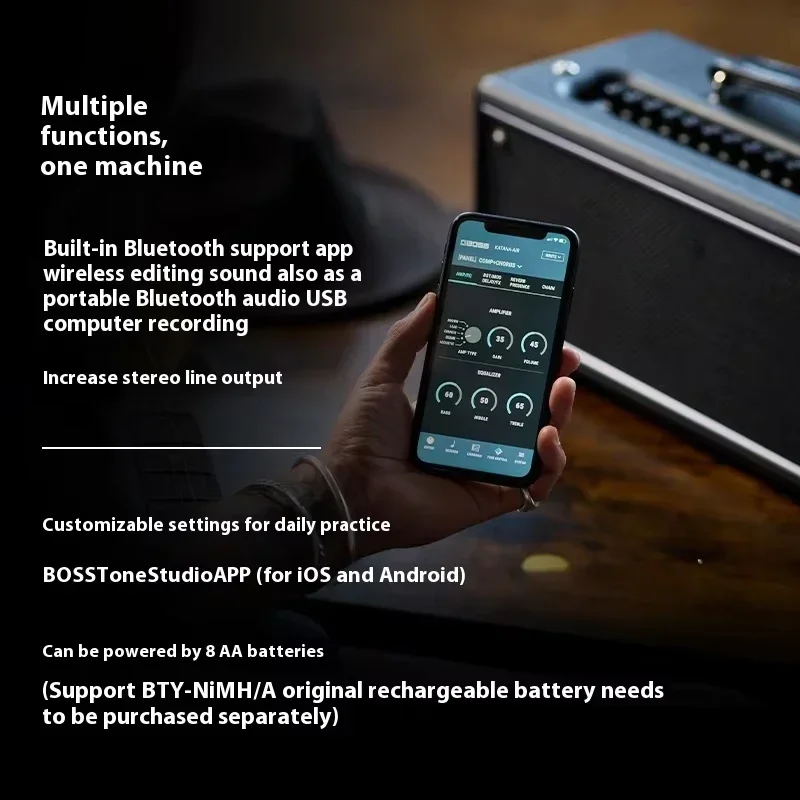 مكبر صوت بلوتوث لاسلكي من Roland Boss Katana-Air EX، صوت محمول من نوع الباسون #4