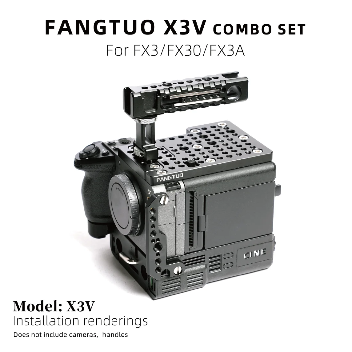 Fangtuo X3V FX3 30 Kamera-Cage-Combo-Set – Geeignet für vertikale Aufnahmen, Handheld-Einsatz und Stativmontage /Kit – Detail 1