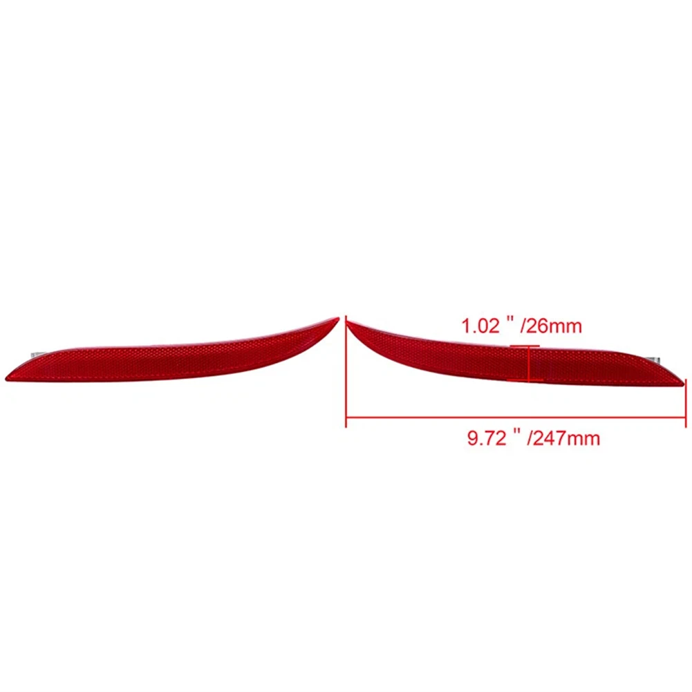 

1Pair Rear Bumper Reflector For BMW E60 E61 528i For 530i 63147183913 63147183914 Tail Bumper Marker Reflector