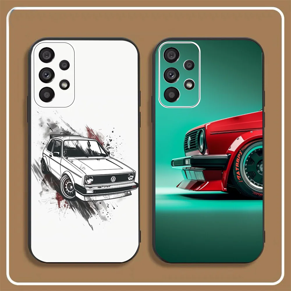 

Car V-VolkswagenS-Golf VW Phone Case For Samsung S24, S25 22,30,,Note20,Ultra,Lite,Ultra,5G,Plus,FE Black Cover