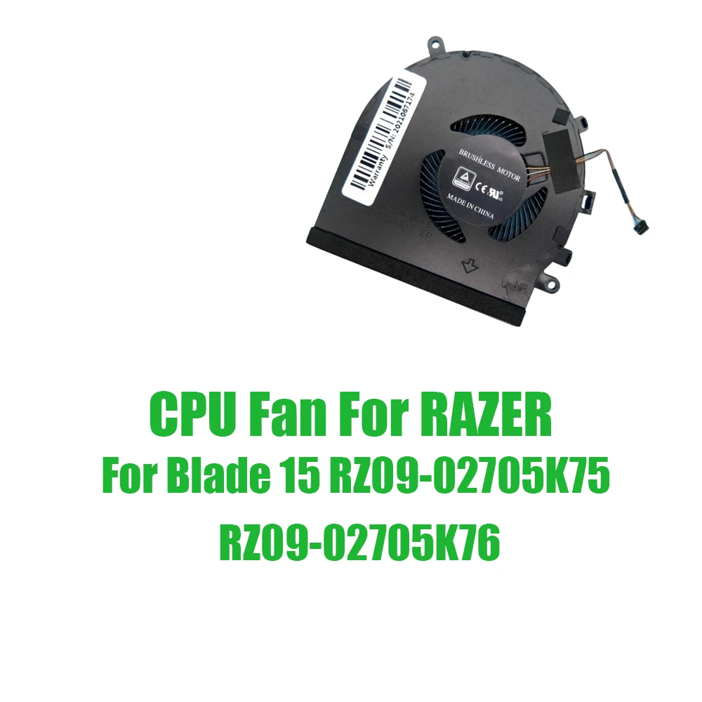 For RAZER For Blade 15 RZ09-02705K75 RZ09-02705K76 DC5V 0.5A Replacement Laptop CPU Fan