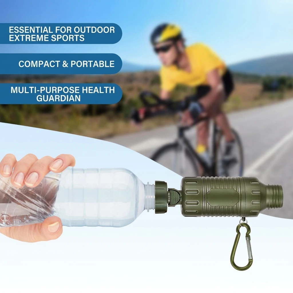 YGTITAN Portable Wilderness Water Purifier Straw Tube Tactical Outdoor Emergency Rescue Equipment Camping Hiking  For Preppers