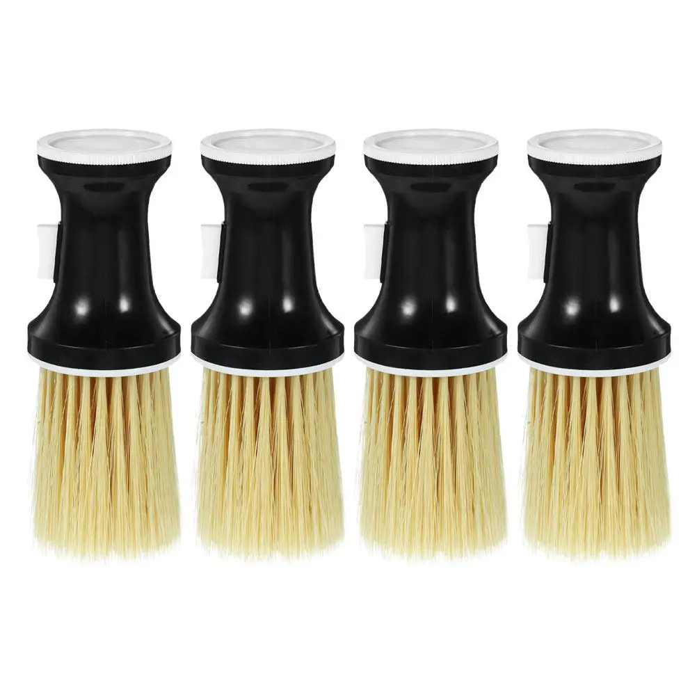 

4Pcs Barber Neck Duster Brush Detachable Head Powder Applicator Soft Bristle Hair Salon Neck Cleaner Haircut Scalp Massage Home