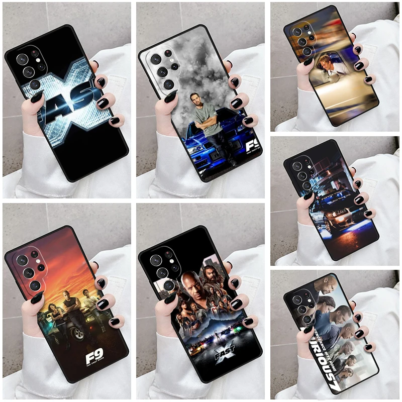 Phone Case For Samsung Galaxy S24 S23 S21fe S22 Ultra Plus Note 10 20 S8 S9 S10 Cover f-fast and f-furious Fast X