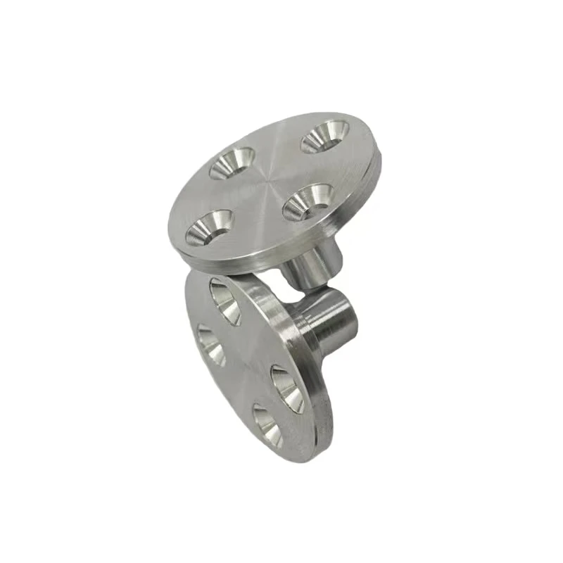 CNC machined custom stainless steel neck threaded flange 304 stainless steel industrial neck threaded connection flange