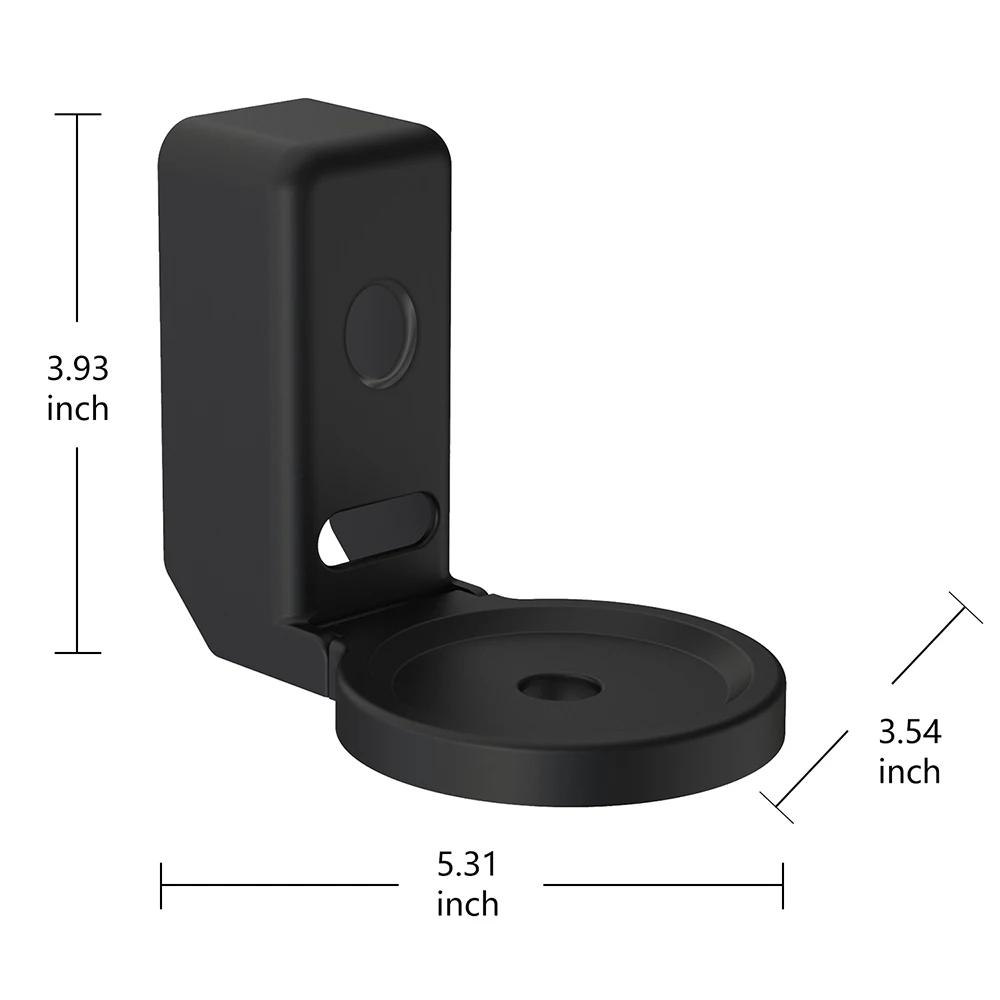 Wall Mount Bracket for Echo Dot 4th Gen / Echo Dot 5th Generation with Cable Storage, PC Material Hard Case Matte Speaker Stand