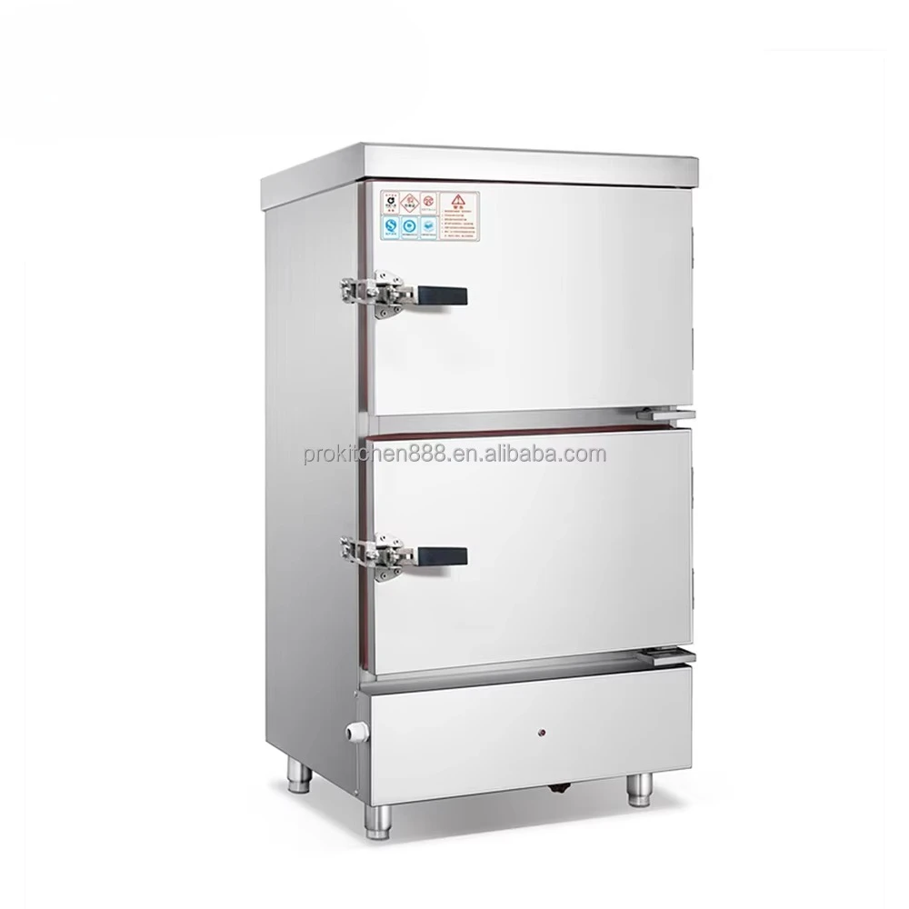 

Cabinet Automatic Industrial Steam Heating Rice Cooker Double Doors Food Steaming Cabinet Commercial Rice Steamed Bun Steamer