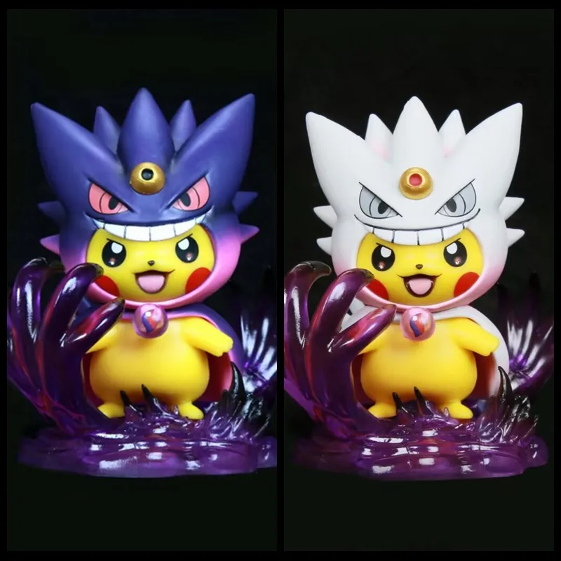 Pokemon Disguise Serie Pikachu COS Gengar Pika-Ghost Figur Geschenk Anime Action Figuren