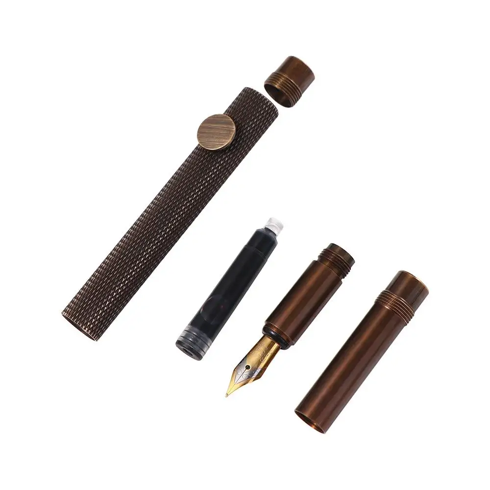 

Kawaii Pen Gift Luxury Retro Stationery EF/F/Bent Ink Pen Writing Pen Brass Fountain Pen Fountain Pen