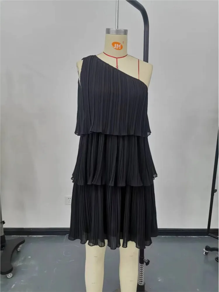 

Dresses 2026 Woman Off-Shoulder Solid Color Dress Sleeveless Casual Slim Vestidos Temperament Elegant Fashion Comfortable Trendy